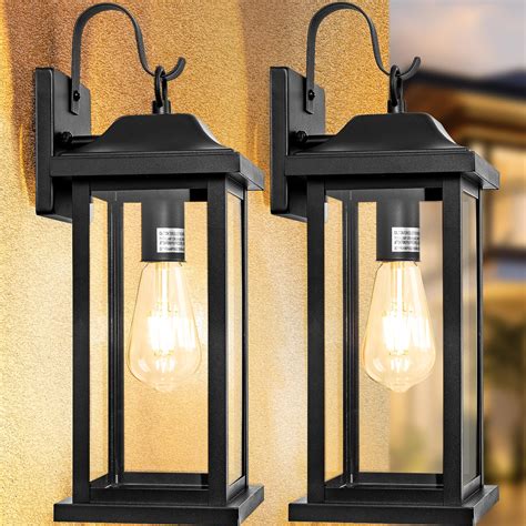 Roravilila 2-Pack 17 Inch Large Outdoor Light Fixtures, Exterior Matte ...