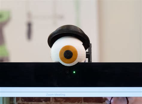 Webcam Privacy Friend - 3D Printed Eyeball - Becky Stern