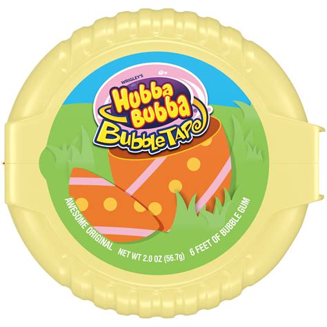 Hubba Bubba Gum Awesome Original Bubble Gum Tape, 2 Ounce (Pack of 6 ...