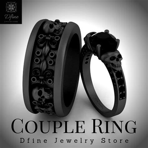 Gothic Style Engagement Ring For Couple Which one is your favourite ...