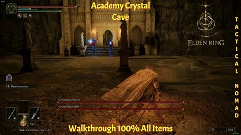 Elden Ring - Academy crystal cave Dungeon Walkthrough - YouTube