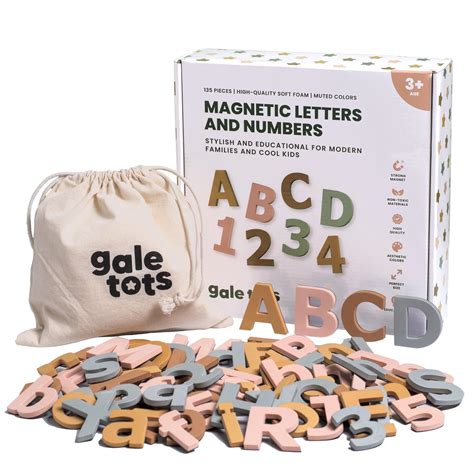 Amazon.com: Gale Tots Magnetic Letters and Numbers - 135 PCS Alphabet ...