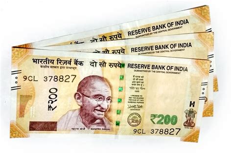 Premium Photo | New indian currency of 200 rupee notes