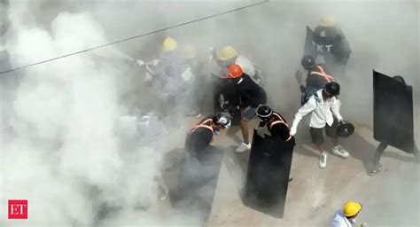 Anti-coup protests continue in Myanmar, forces set fires in Yangon ...