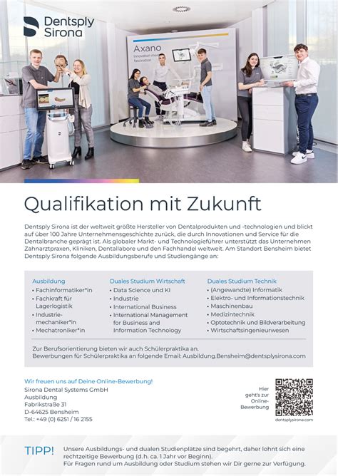 Sirona Dental Systems GmbH - Strahlemann Talent Company Job Wall Partner