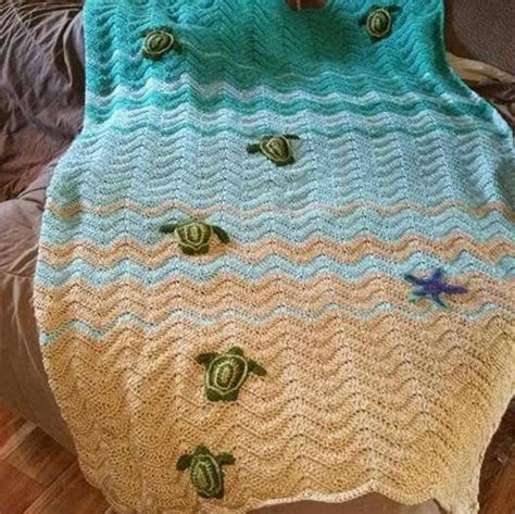 Image result for Crochet Sea Turtle Blanket Pattern