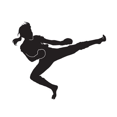 Kickboxing Silhouette