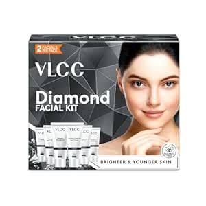 VLCC Diamond Facial Kit - 60g | Skin purifying with Parlour Glow ...