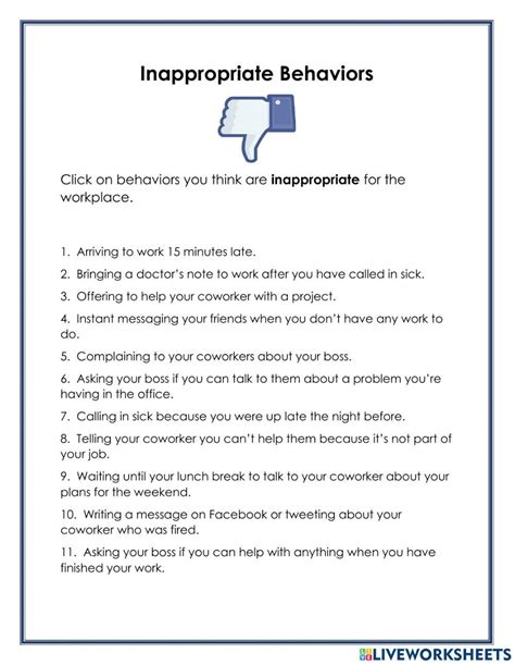 Inappropriate Work Behavior 的图像结果