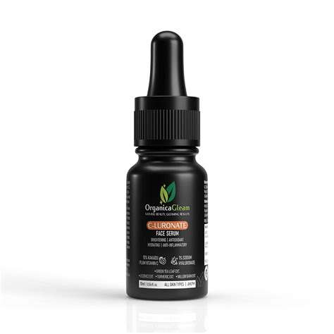 ORGANICAGLEAM C-Luronate Face Serum with Vitamin C, Sodium Hyaluronate ...