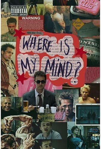 POSTER WALLAH The Fight Club Brad Pitt Movie Poster for Home Office and ...