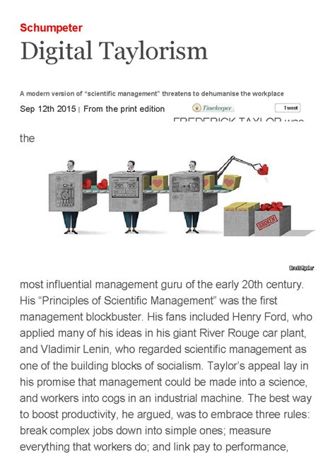 Digital Taylorism: Dehumanization in the Modern Workplace - Studocu