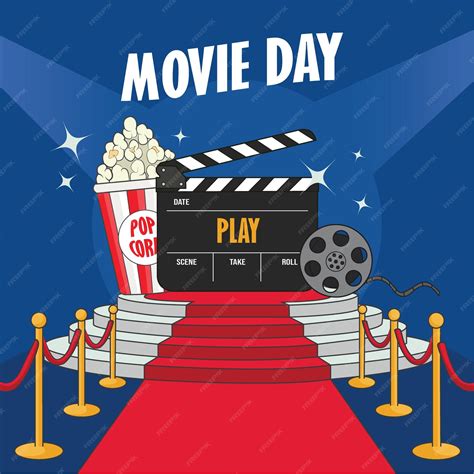 Premium Vector | Movie Premiere Day