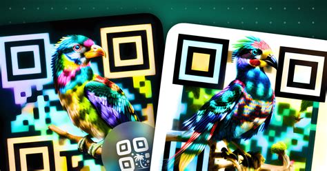 Colourful Bird QR Code Art Template | QR Code AI