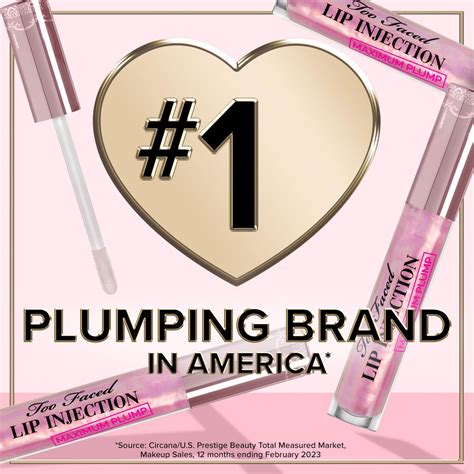 Too Faced Lip Injection Maximum Plump Extra Strength Lip Plumper Gloss ...
