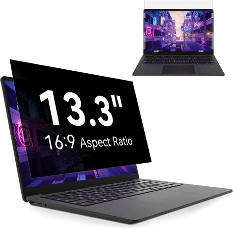 13.3 Inch Laptop Privacy Screen, Anti Glare Blue Light Privacy Filter ...