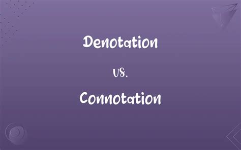Rezultat imagine pentru Connotation vs Denotation