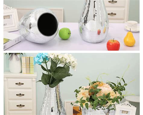 现代简约 玻璃花瓶 马赛克花瓶 工艺品摆件 家居装饰品 花艺摆件-阿里巴巴