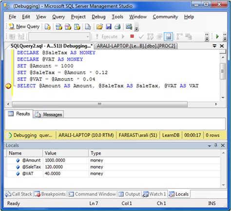 Image result for How to Debug T-SQL