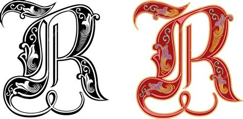 Image result for Fancy Capital R Sticker