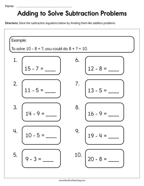 Image result for Addition and Subtraction Equations Answer Key