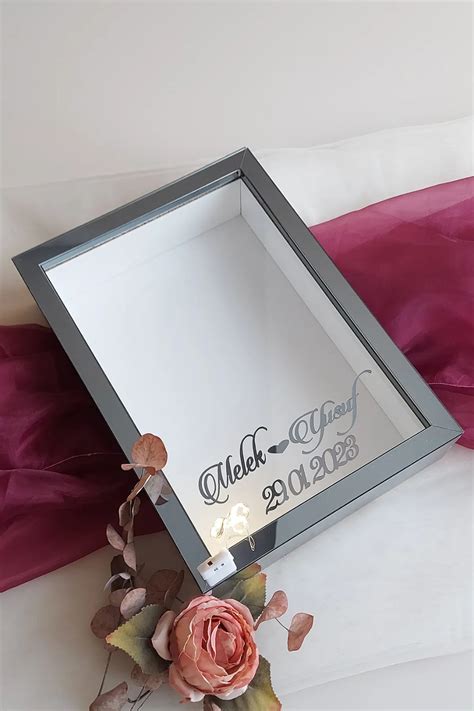 Yeni Model 25x35 Cm Füme Kaplı Ledli Derin Gül Tasarım Çerçevesi! Gül ...
