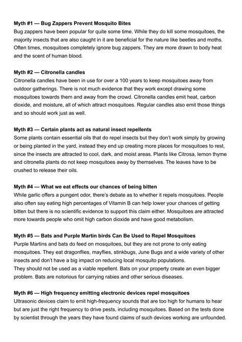 PPT - Dispelling the Buzz- Unraveling Myths Around Mosquito Repellents PowerPoint Presentation ...