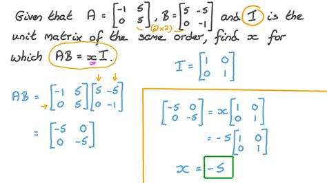Question Video: Matrix Multiplication and Scalar Multiplication | Nagwa