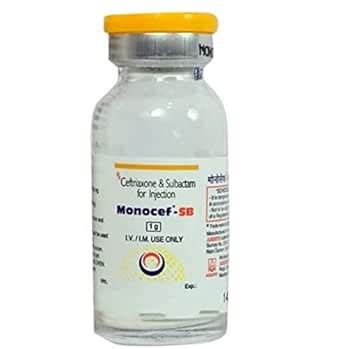 MONOCEF-SB - VIAL of 125 MG /250 Injection : Amazon.in: Health ...