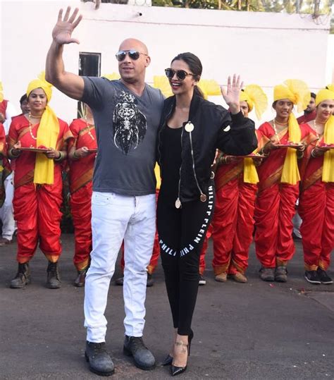 A Group Of Sari-Clad Women On Bikes Welcomed Vin Diesel And Deepika ...