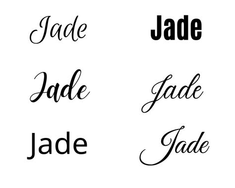 Jade svg, Jade Baby Name svg, Jade Wedding Name svg - Etsy México