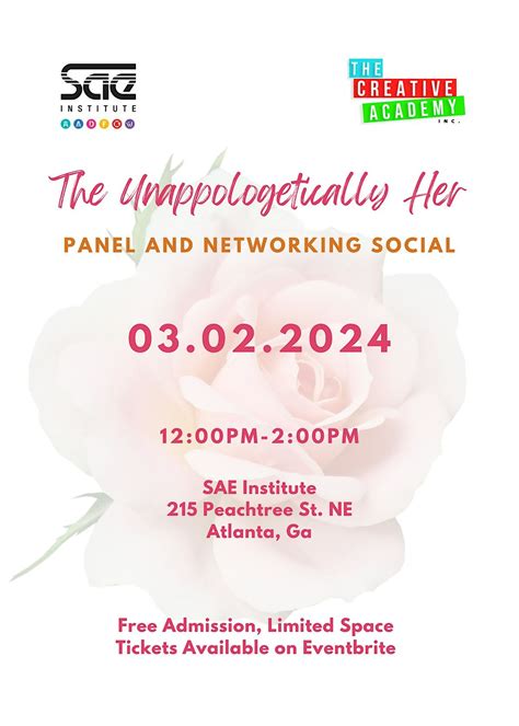 Unapologetically Her Panel and Networking Social, SAE Institute Atlanta ...
