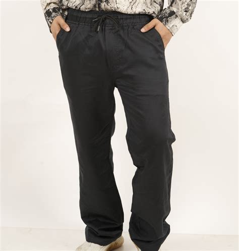 Black Cotton Baggy Pants – Rumaank
