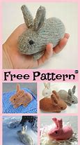 Image result for Knitted Easter Bunny Pattern