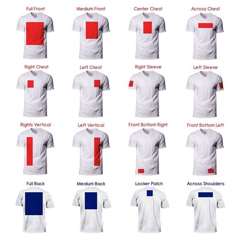 T Shirt Logo Placement Guide