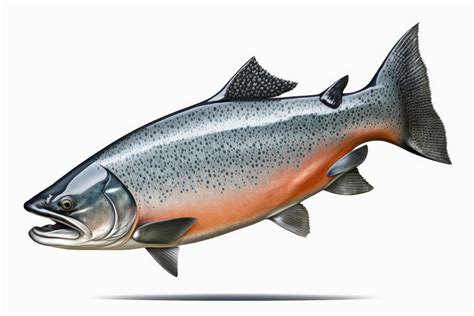 Fresh raw Salmon isolated on white background the popular fish for ...