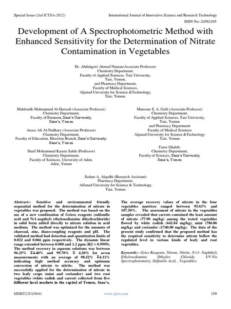 Image result for Nitrate Test Using Spectrophotometer Method
