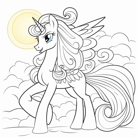 Mlp Flurry Heart Coloring Pages My Little Pony Baby Flurry Heart Pony