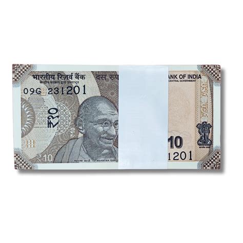 Rs 10 birthday anniversary date pkt 23.12.01gem unc condition ...