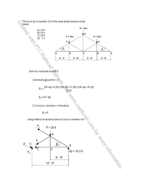Image result for Truss Practice Problem
