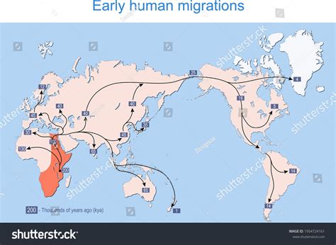 Human Evolution Migration Map 的图像结果