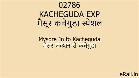 02786 KACHEGUDA EXP Train Route