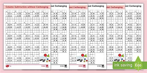 Image result for Column Subtraction Method without Exchange