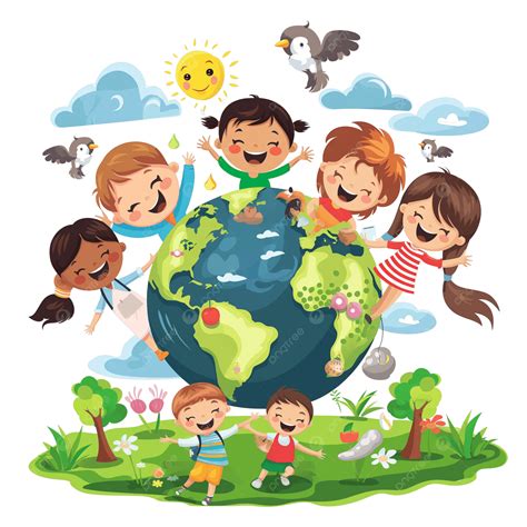 Earth Day Clip Art For Kids 1,200+ Earth Day Kids Stock Illustrations,
