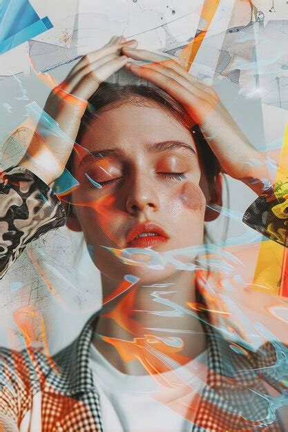 A magazine poster collage of lady | Premium AI-generated image