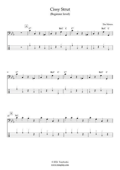 Cissy Strut Bass Tutorial 的图像结果