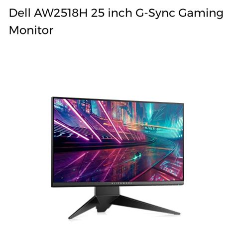 Image result for Alienware Aw2518h Monitor