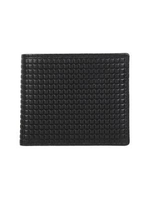 Buy Mochi Black Textured Wallets for Men (S) Online