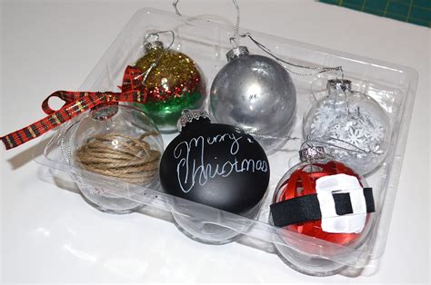 Clear Glass Christmas Ornaments - Sew Very Crafty