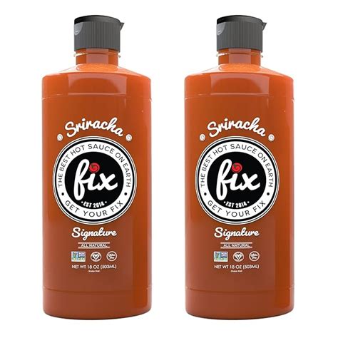 Buy Fix Hot Sauce, Sriracha Sauce – Gourmet Siracha Sauce, Natural ...